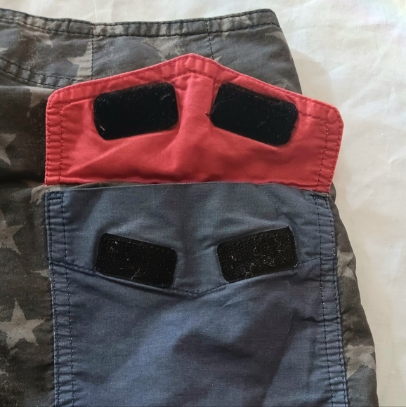 Volcom Board Shorts Sz 30 Patriotic Military Gray Flag Surf Spring Break - Picture 6 of 10